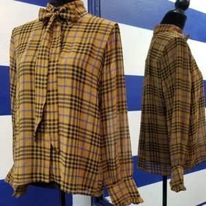 Plaid Blouse